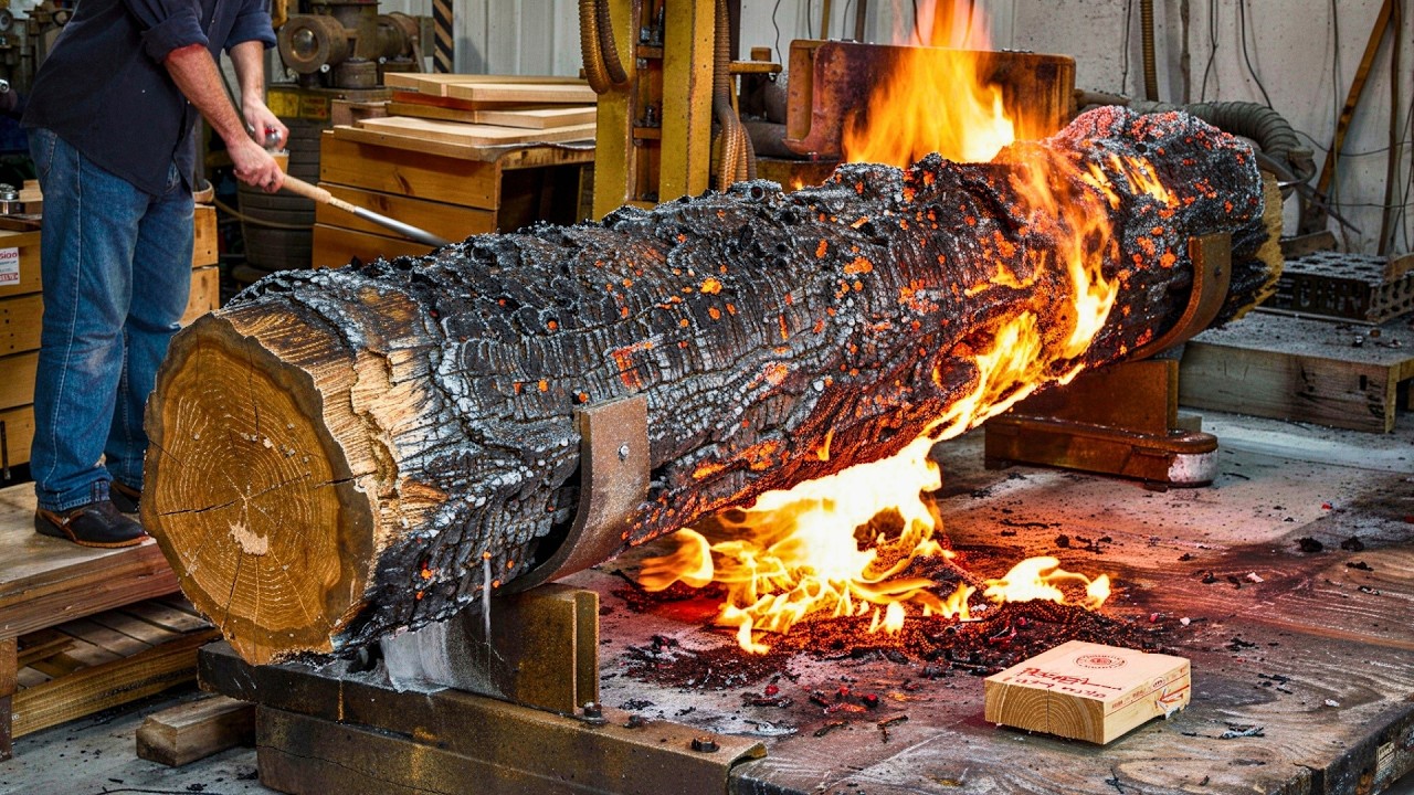 Very Expensive Wood From 5000 Years Ago Black Oak | by @BelkoWood