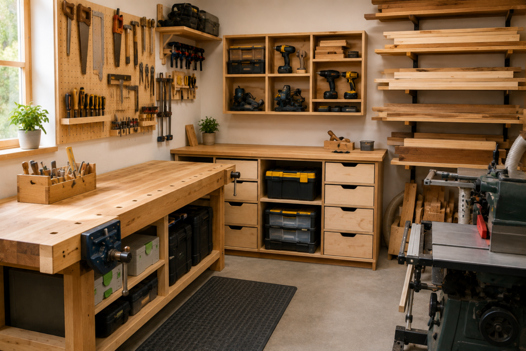 How to Organize a Small Woodworking Workshop