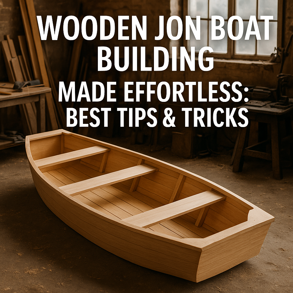 Generate an eye-catching, high-quality featured image prompt for a blog post about: Wooden Jon Boat