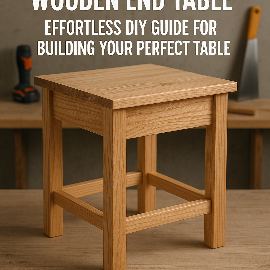 Generate an eye-catching, high-quality featured image prompt for a blog post about: Wooden End Table
