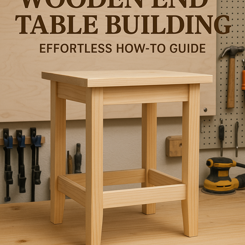 Generate an eye-catching, high-quality featured image prompt for a blog post about: Wooden End Table