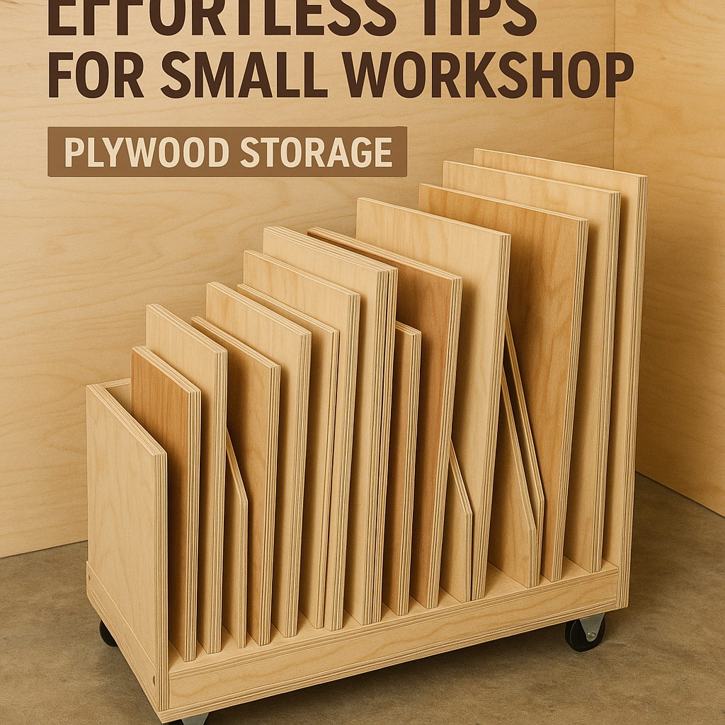 Generate an eye-catching, high-quality featured image prompt for a blog post about: Storing Plywood: