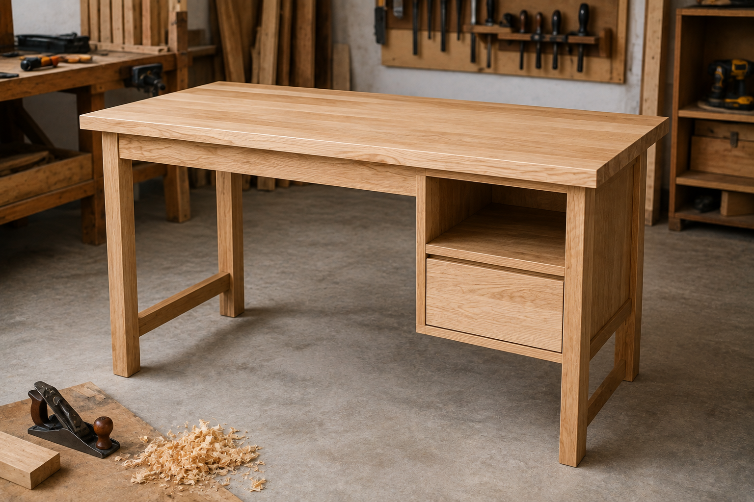 How to Build a Simple Wooden Desk