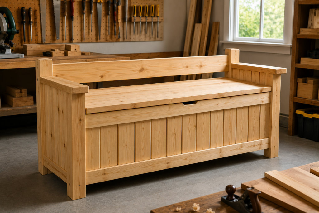 DIY Wooden Storage Bench Plans for Beginners: Build Your Own Effortless Bench