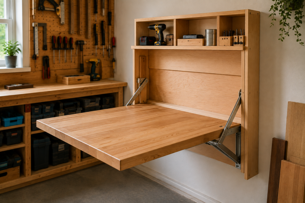 Fold-Down Workbench