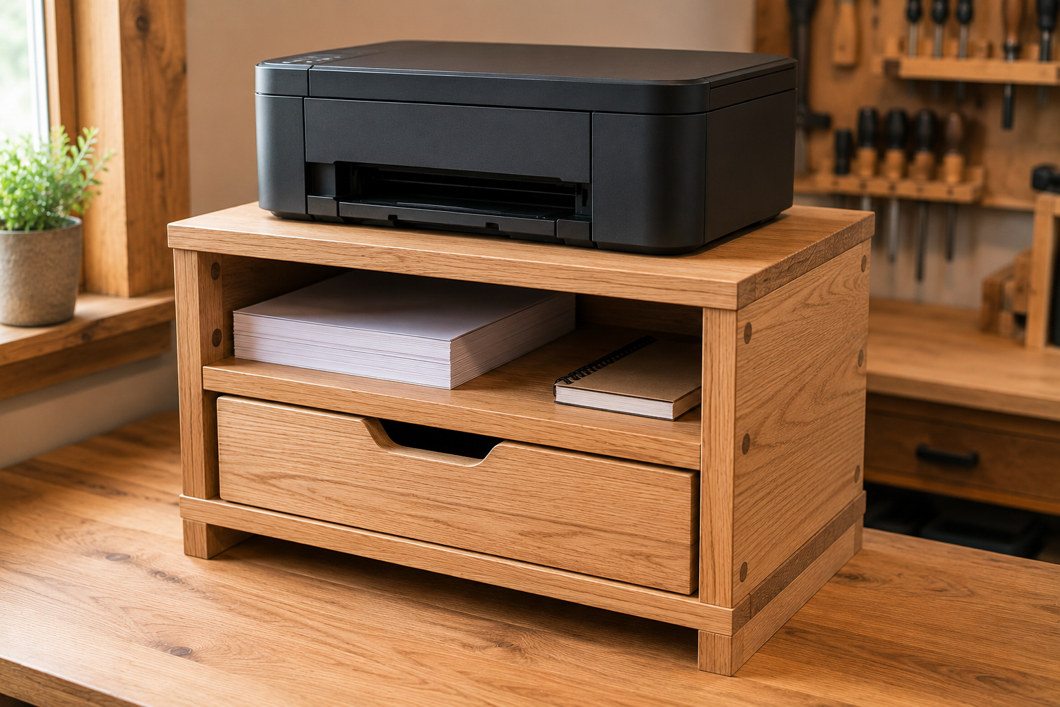 How to Build a Wooden Printer Stand