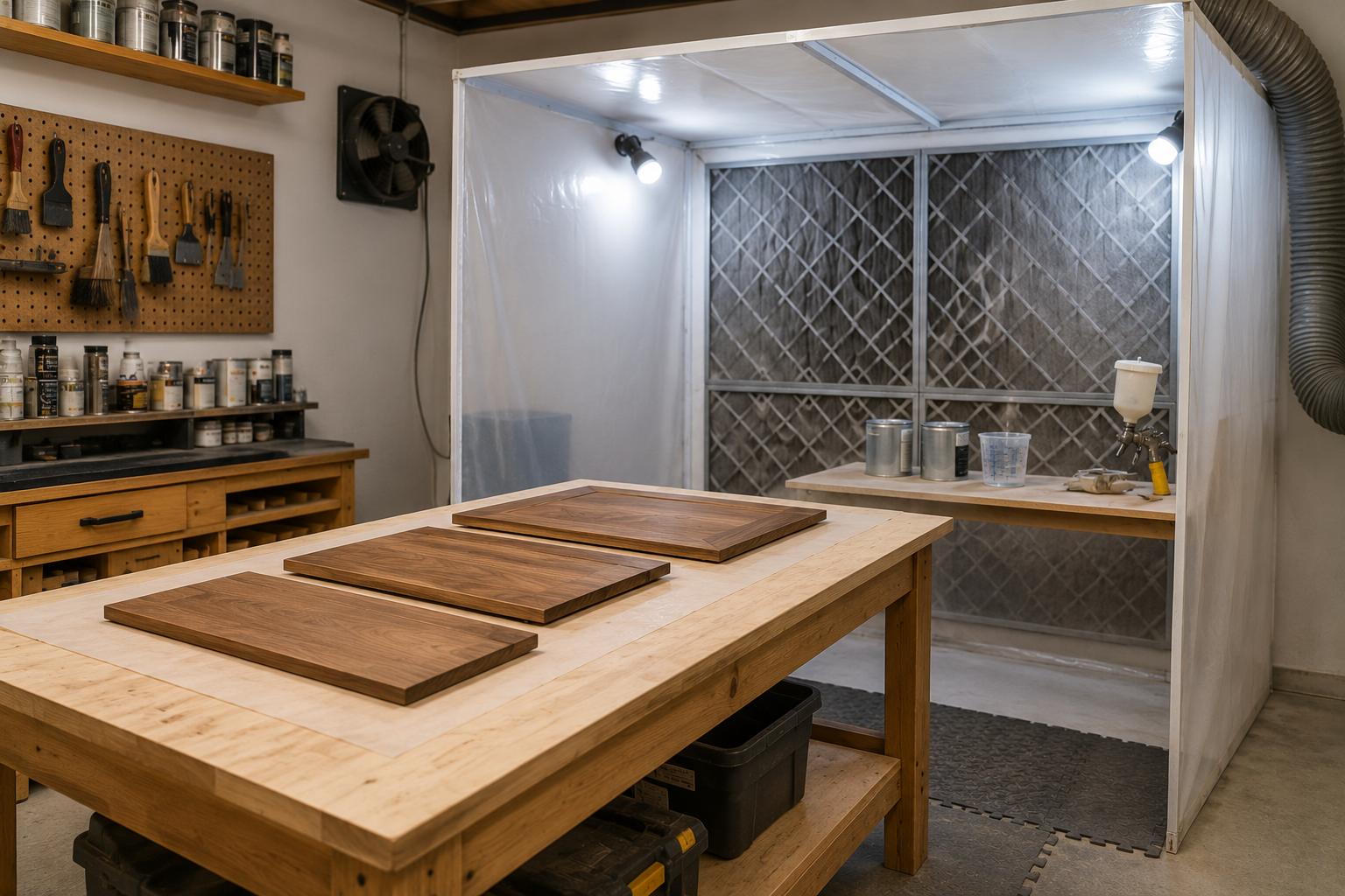 How to Set Up a Wood Finishing Area in Your Workshop