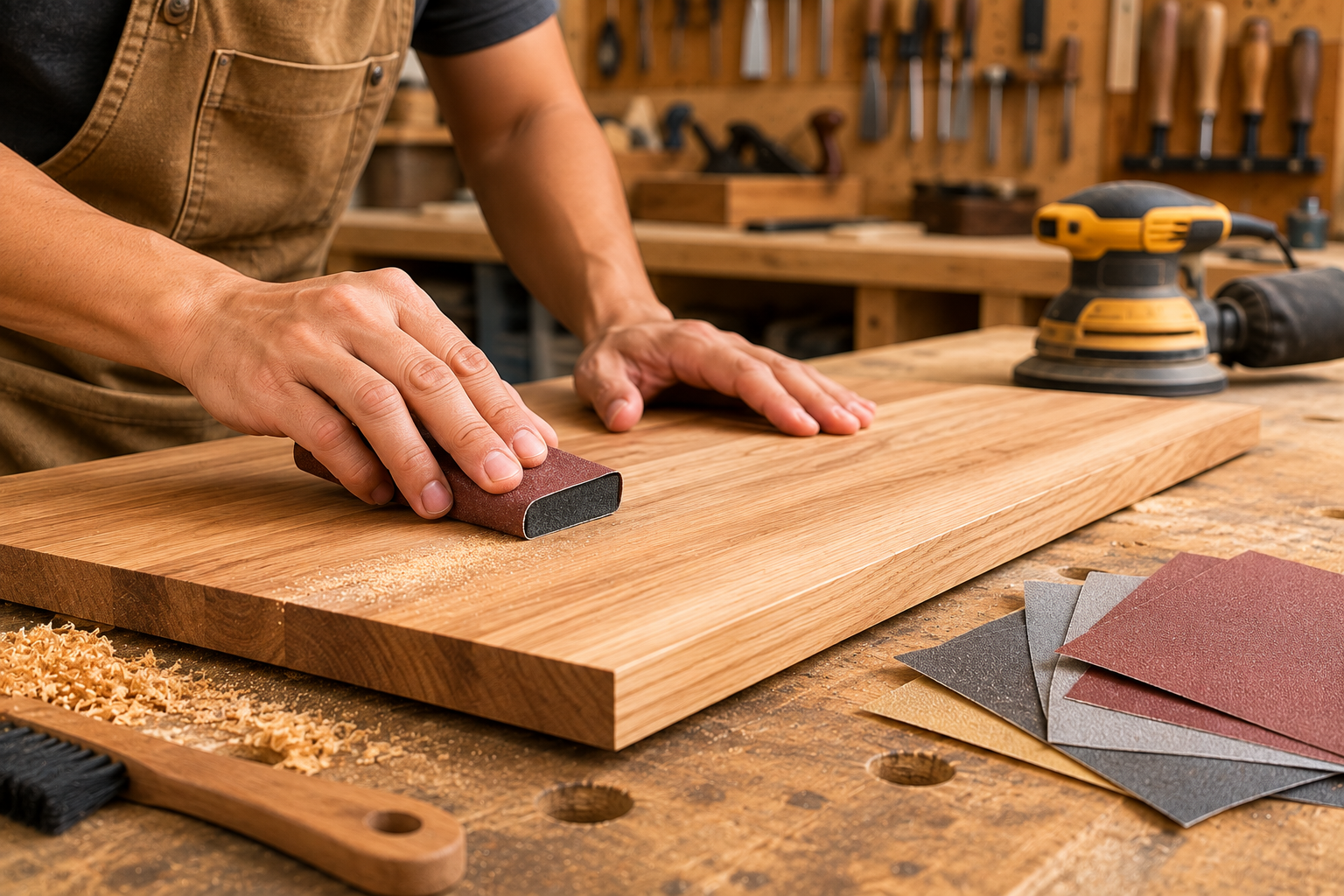 Sanding Wood