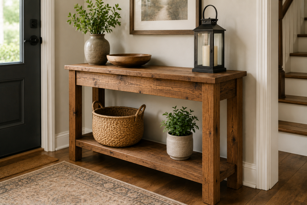 Wooden Entryway Table