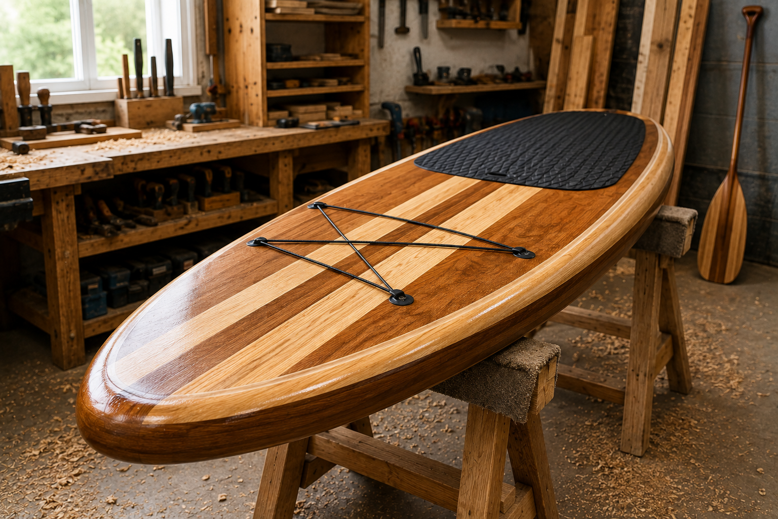 Wooden Paddle Board