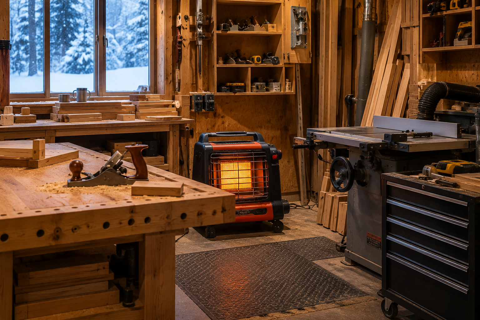 Woodworking Shop Heating - Best & Effortless Winter Solutions